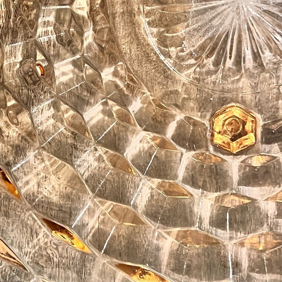 Indiana Glass Whitehall 3 Footed Early 60's Pink Depression Plate - Picture 3 of 5